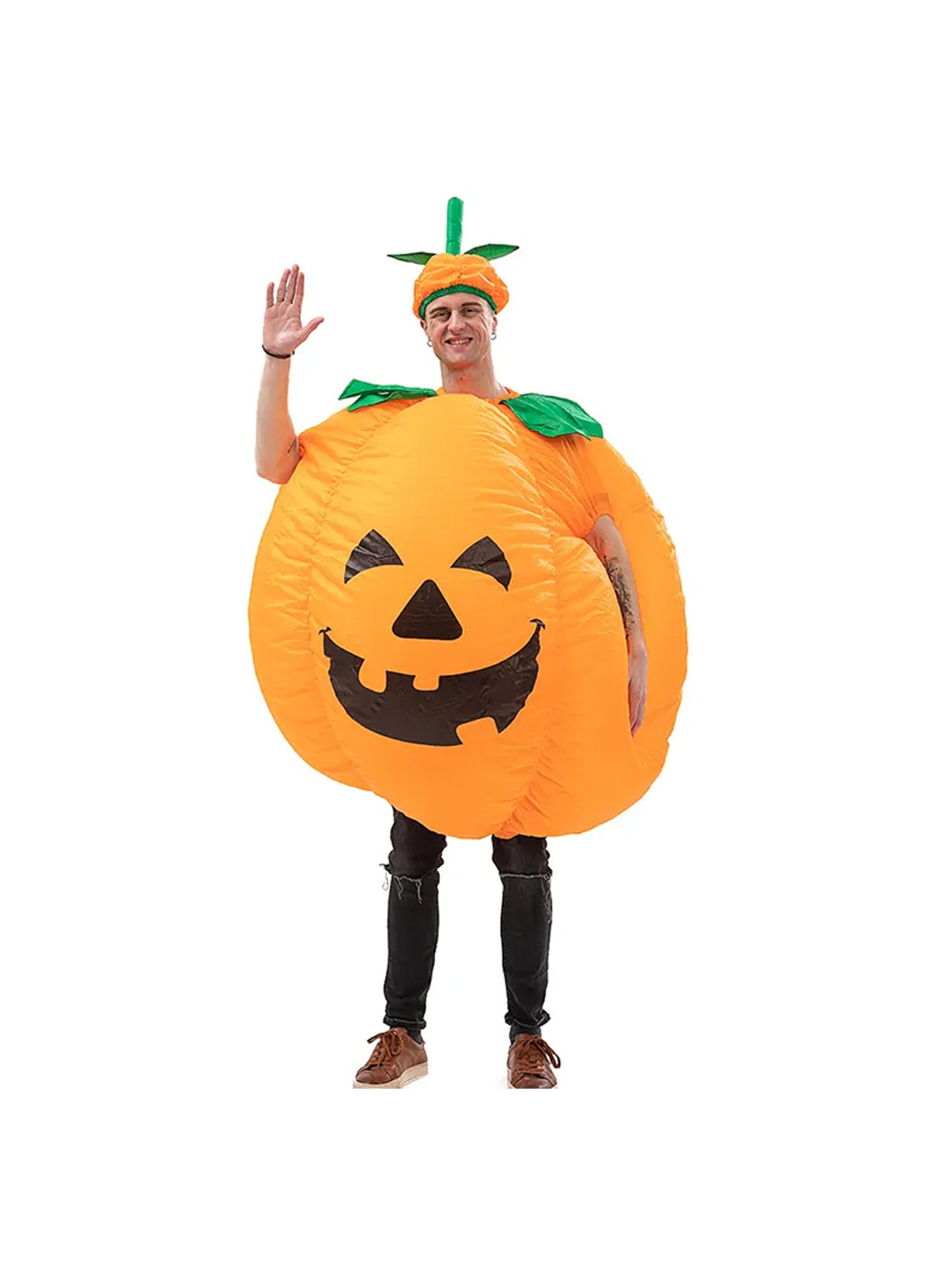 Wholesale Deluxe Full Body Halloween Pumpkin Inflatable Costumes for Adults Unisex China Supplier Holiday Supply