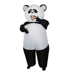 New Pop Panda Inflatable Mascot Costumes Unisex Funny Cosplay for Kids Party and Adults