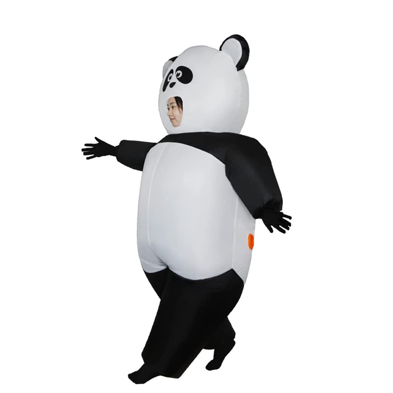 New Pop Panda Inflatable Mascot Costumes Unisex Funny Cosplay for Kids Party and Adults