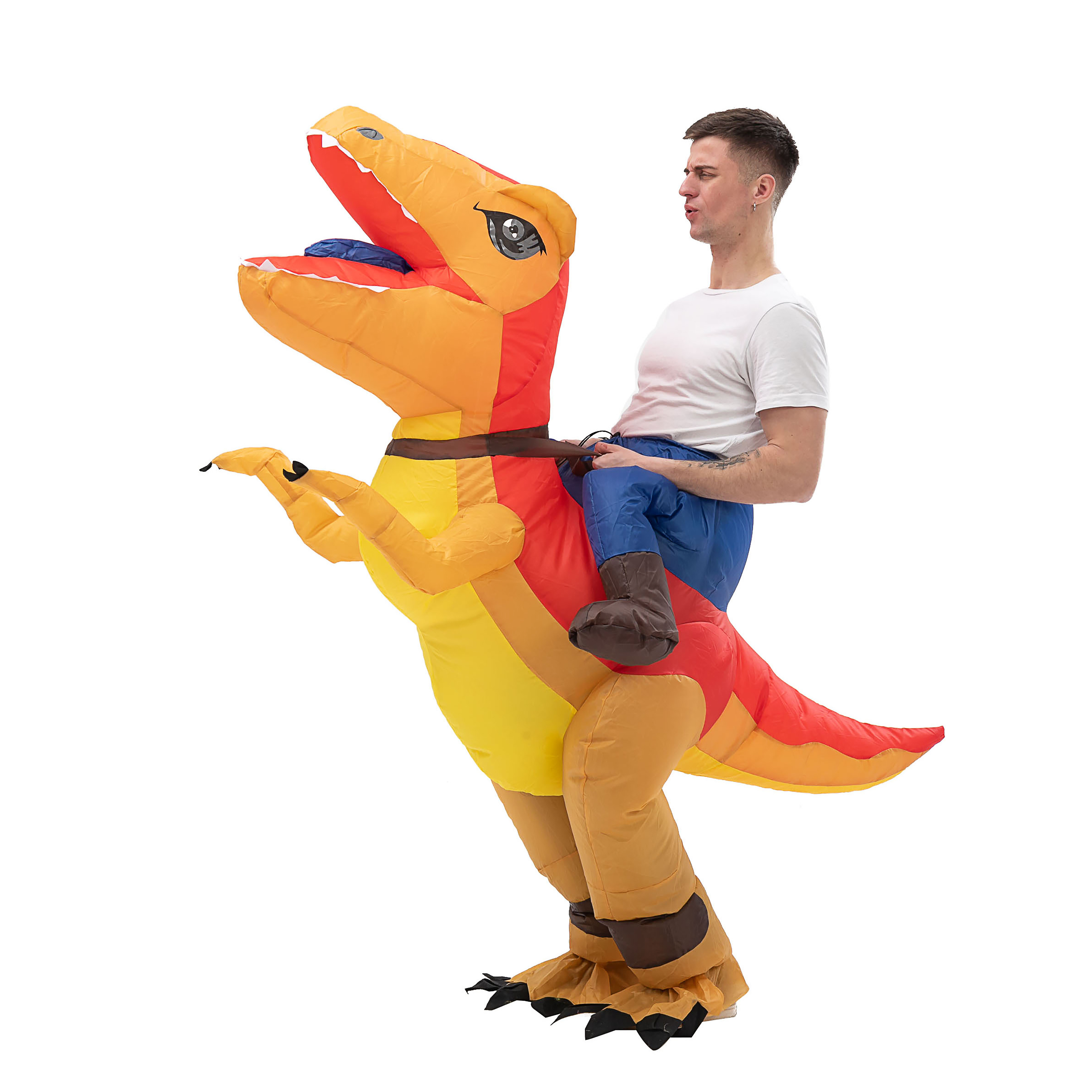 Inflatable Monster Costume Ride Dinosaur Inflatable Halloween Costume Funny Party Halloween Christmas Event Inflatable Costume