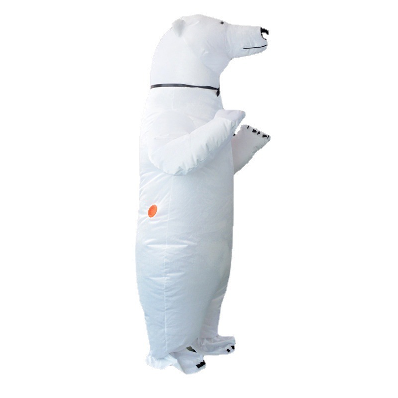 Hot Selling Adults Unisex Mascot Suit Fat Doll Polar Bear Inflatable Cospaly Costume