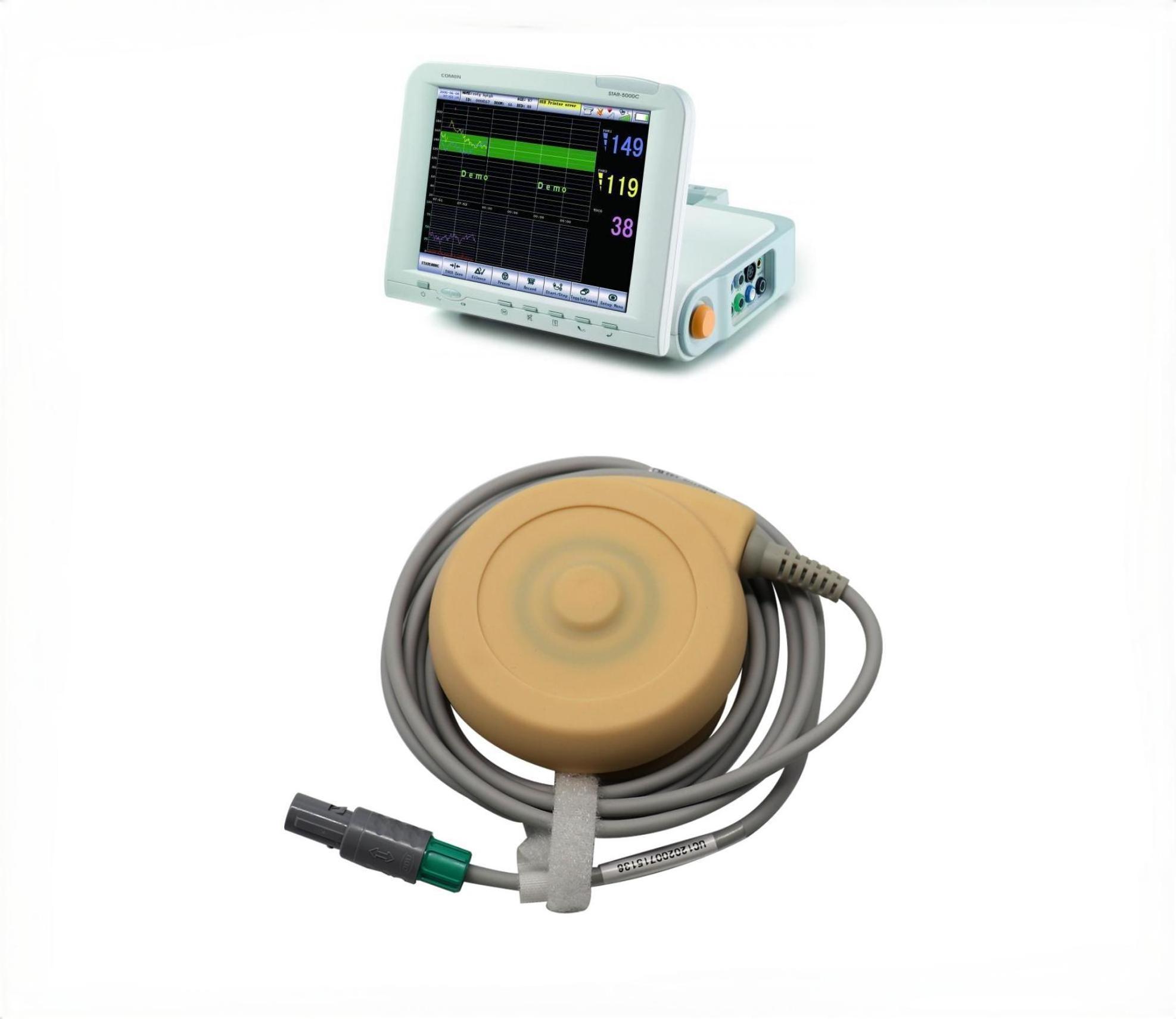 Original COMEN 5000E monitor fetal probe 7 pins waterproof TOCO fetal transducer for medical