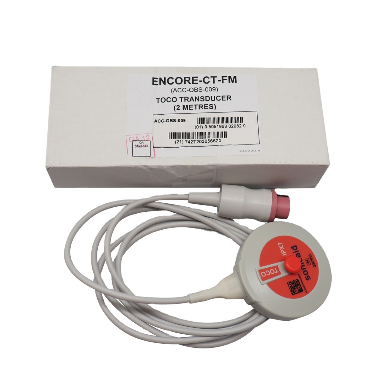 ACC-OBS-009 Sonicaid Huntleigh Toco Transducer fetal probe for fetal monitor TOCO Uterine contraction pressure probe ACC-OBS-009