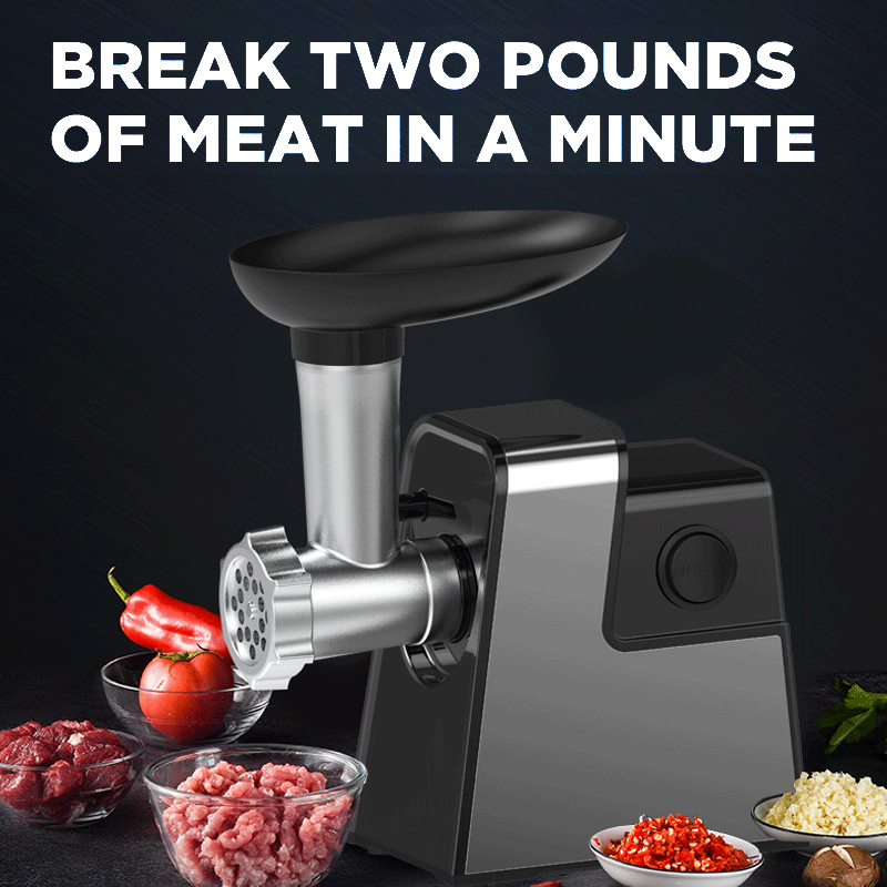 RANBEM Compact Size Stainless Steel Meat Grinder with Safe Reverse Function Sausage Stuffer Maker and Kubbe Kit