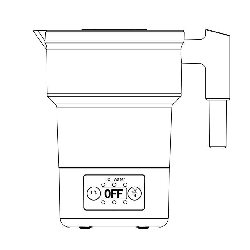 Ranbem Travel Foldable Heater Mini Hot Water Manufacturer For Silicone Jug Household Portable Multifunctional Folding Kettle