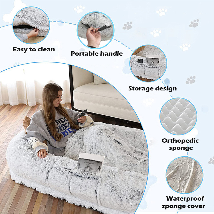 2024 Sleeptight The Dog Bed for Humans human-sized giant dog bed xxl dog bed luxury