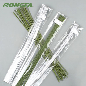 40cm 36cm 26Gauge   decorative garland florist flower stem  paper wrapped florist wire for artificial flowers and cake craft