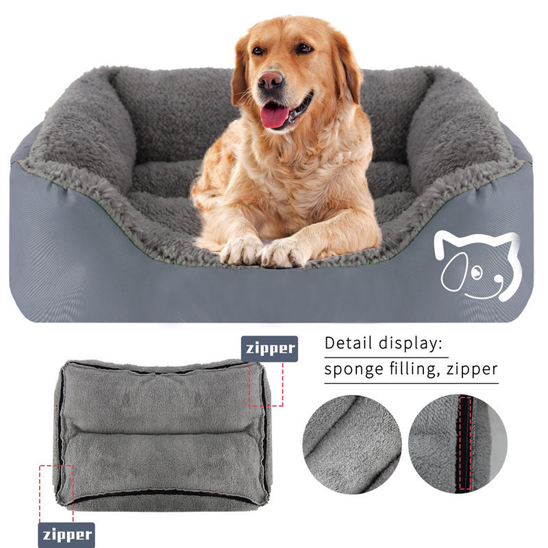 Wholesale Luxury Waterproof Ultra Soft Pet Dog Bed Rectangle Pet Bed Washable pet Dog Bed