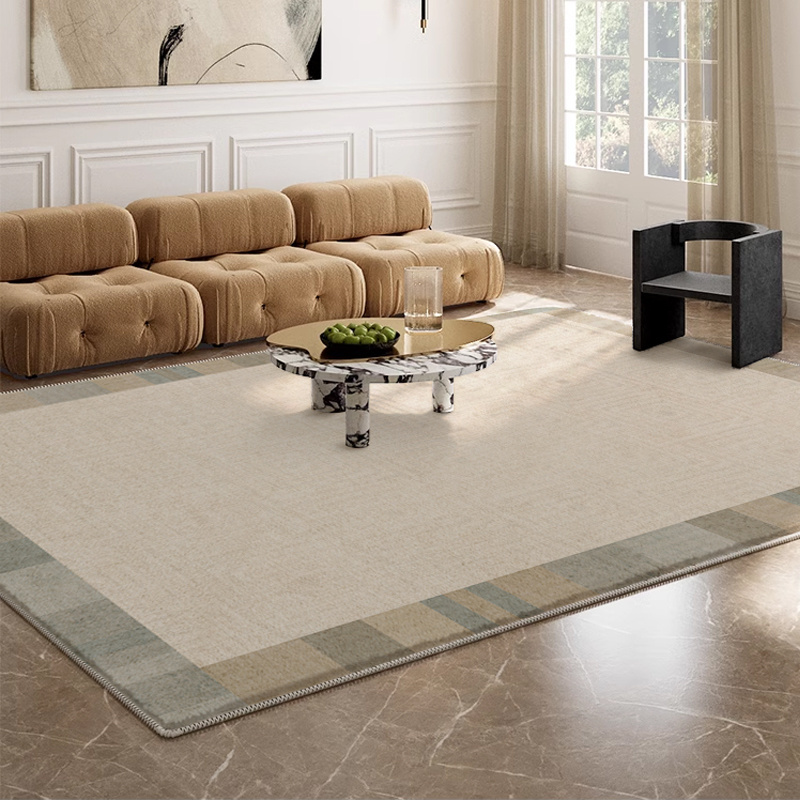 Japanese  cashmere -like carpet living room full sofa coffee table blanket cream air absorbent anti-slip bedroom bed rug