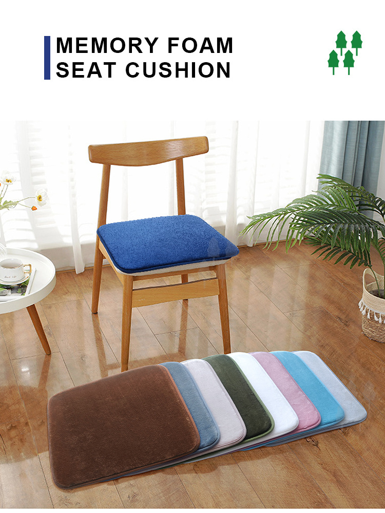 Non-slip Comfort Memory Foam Back Seat Chair Pads Portable Seat Cushions Office Chair Cushion Set