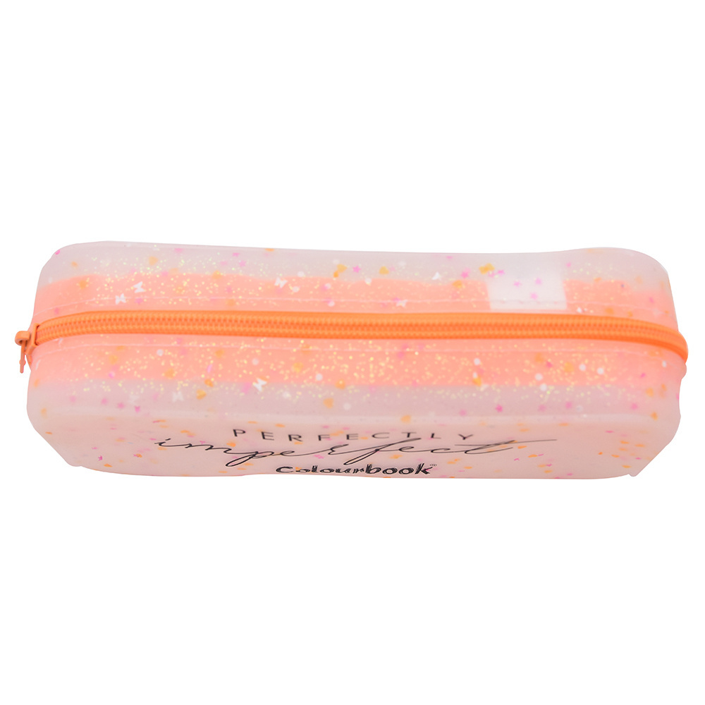 Hot Sale StationeryPencil Case, Transparent Sequins Silicone Pen Bag,  Pencil Case Coin Purse Pouch Makeup Bag