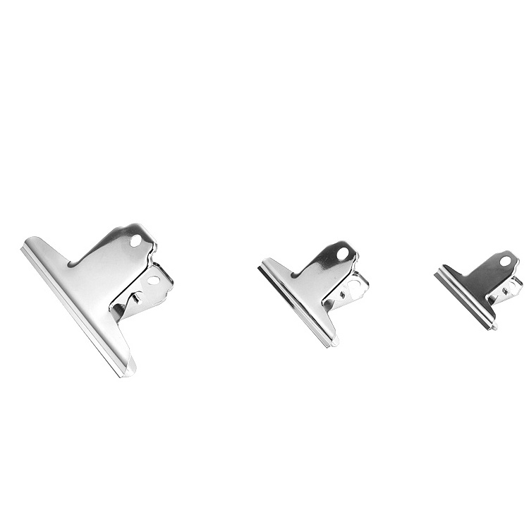 Large Bulldog Clip, Coideal 10 Pack Silver Stainless Steel File Money Binder Clips Clamps/Metal Food Bag Paper Clips