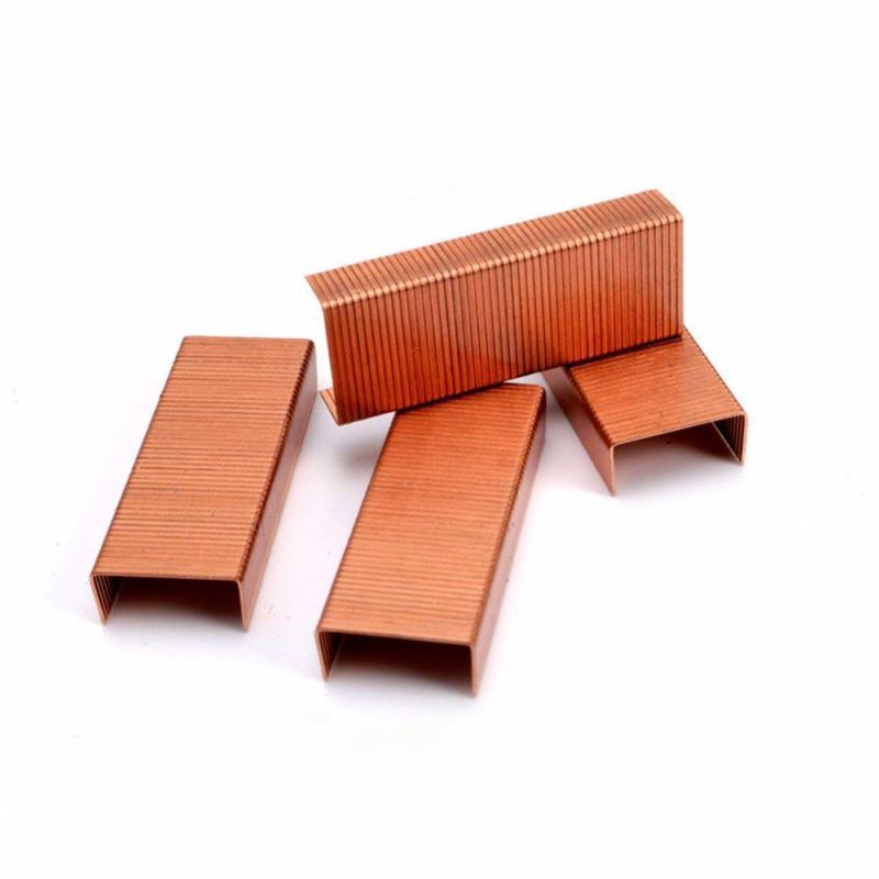 26/6 Copper Plating Office Pin Stainless Steel Staple With High Quality copper staples