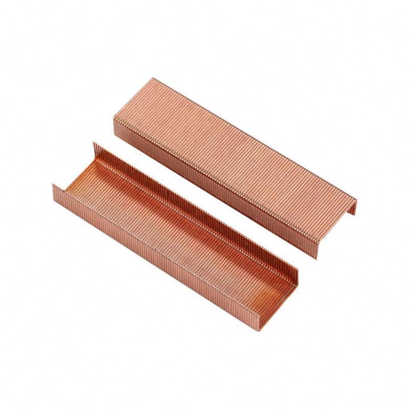 26/6 Copper Plating Office Pin Stainless Steel Staple With High Quality copper staples