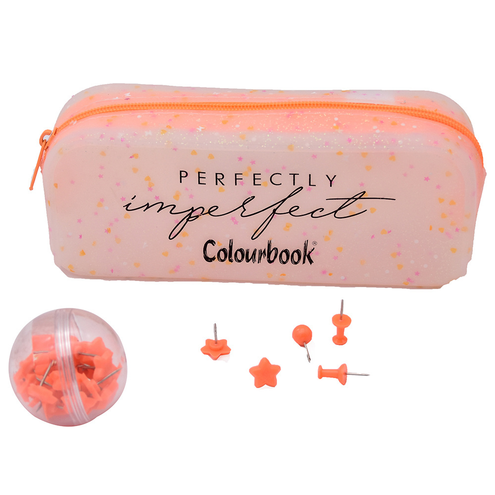 Hot Sale StationeryPencil Case, Transparent Sequins Silicone Pen Bag,  Pencil Case Coin Purse Pouch Makeup Bag