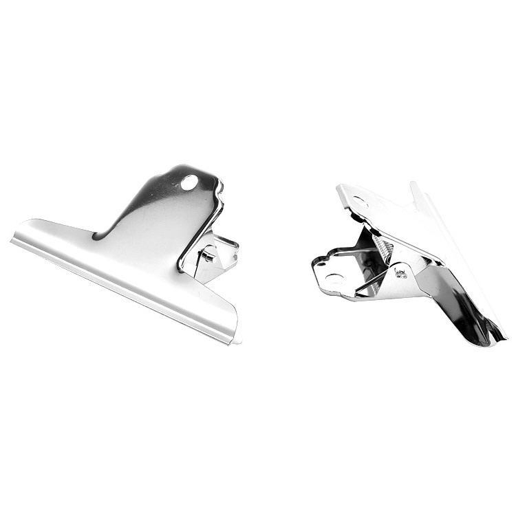 Large Bulldog Clip, Coideal 10 Pack Silver Stainless Steel File Money Binder Clips Clamps/Metal Food Bag Paper Clips