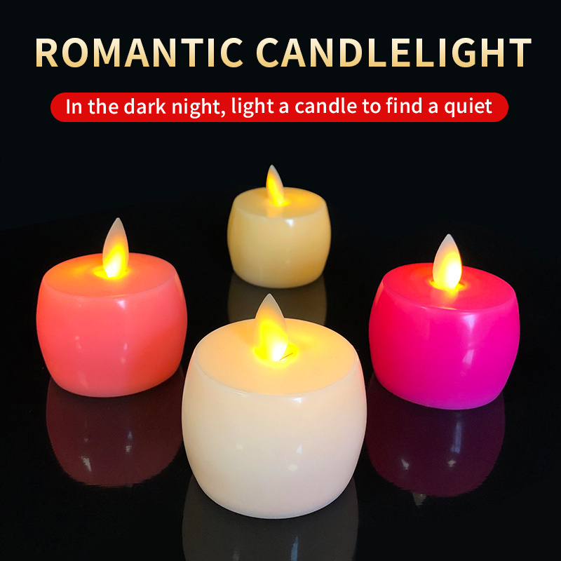 Electric flameless led tealight candle flickering flameless led candles  electric moving flame candle