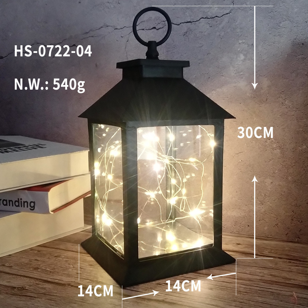 New Arrival Small size Christmas decoration Lanterns with string lights led lantern for christmas home decor