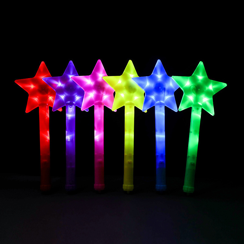 Custom LOGO LED Glow Lighting Stick LED Heart Star Flashing Stick for Concert