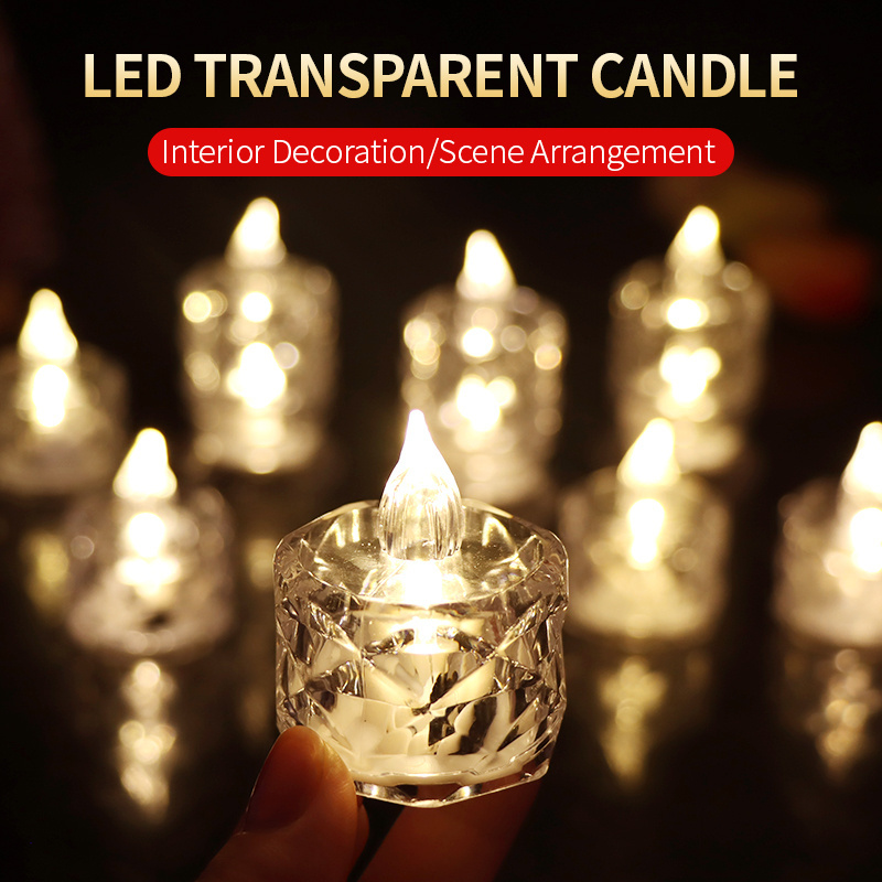 LED Tea Lights Realistic and Bright Flickering Holiday Gift Flameless Battery Operated Candles for Wedding Decoration