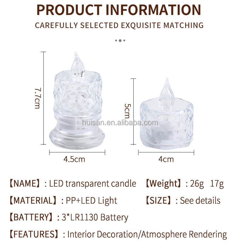 LED Tea Lights Realistic and Bright Flickering Holiday Gift Flameless Battery Operated Candles for Wedding Decoration