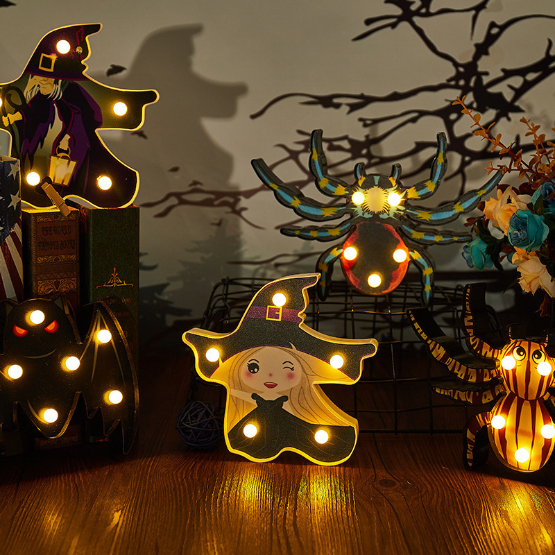 Battery Operated Halloween Indoor Decorations LED Pumpkin Lamp For Home Party Decoration