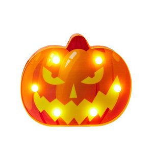 Battery Operated Halloween Indoor Decorations LED Pumpkin Lamp For Home Party Decoration