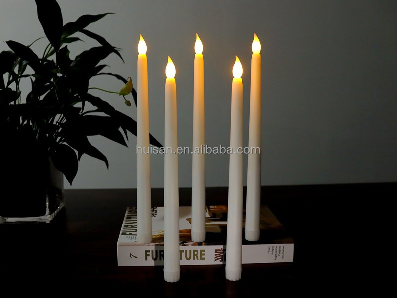 Remote Control with Timer Included Flickering LED Light Flameless Taper Candles with Remote