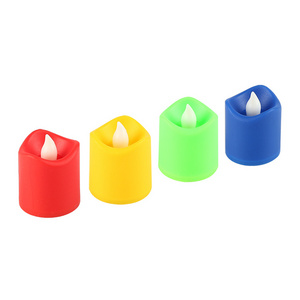 Factory direct cheapest mini electric led tealight candles multi color durable plastic candle