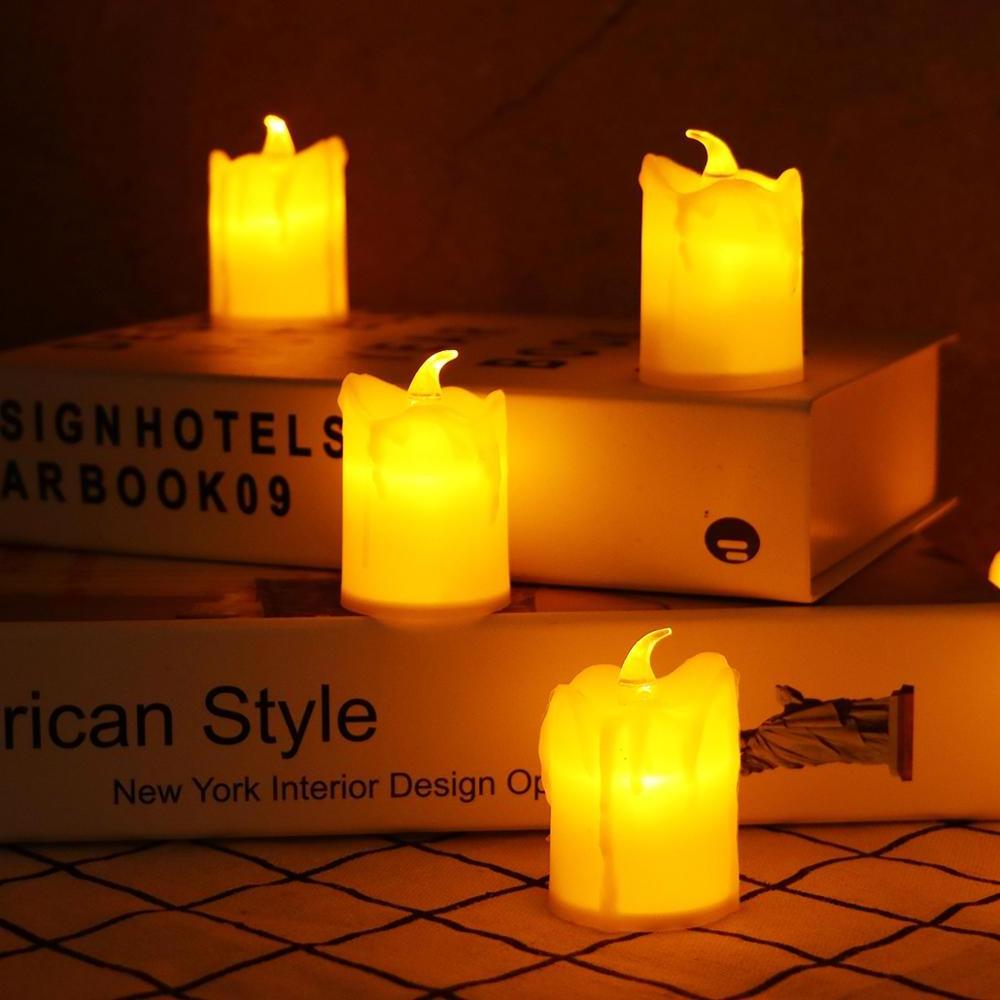 New Arrival 24 Pack Flameless LED Tea Light Candles Battery Operated Electric Votive Candle