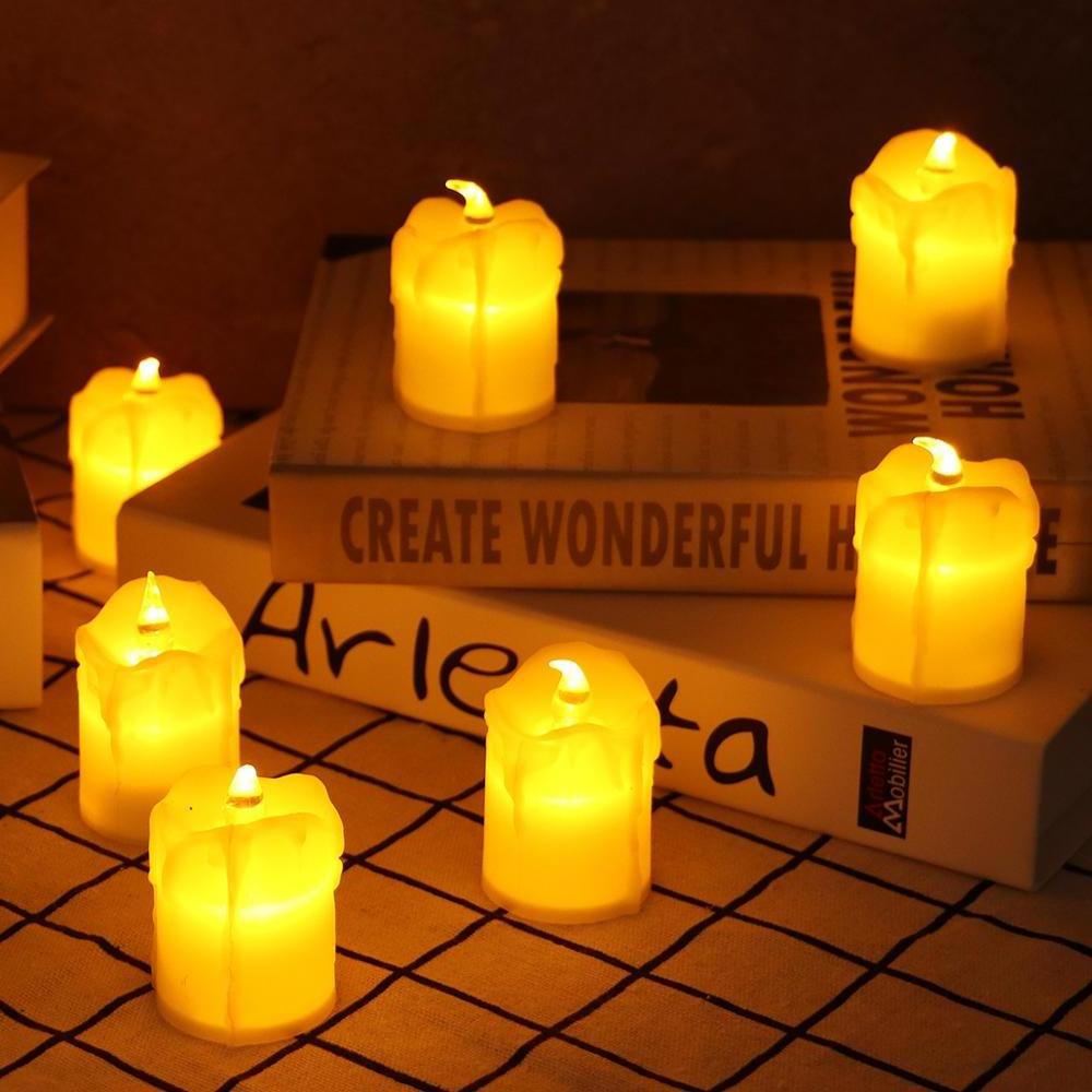 New Arrival 24 Pack Flameless LED Tea Light Candles Battery Operated Electric Votive Candle