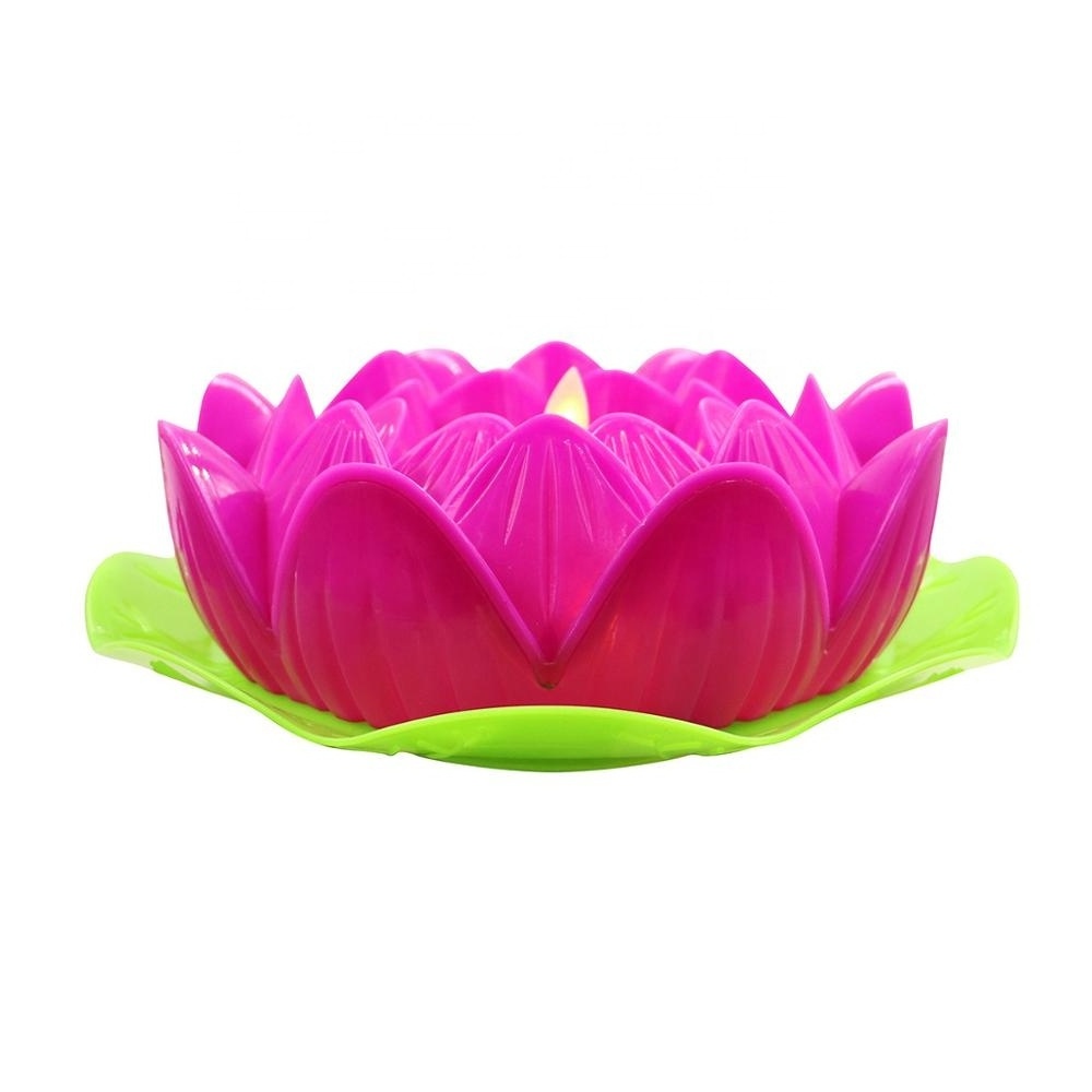 LED Candle Batteries Operated Flame Light Decoration Home Garden Lotus Led Candle