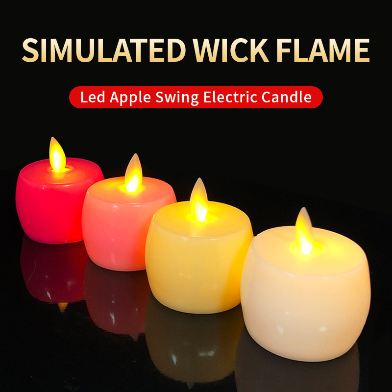 Electric flameless led tealight candle flickering flameless led candles  electric moving flame candle