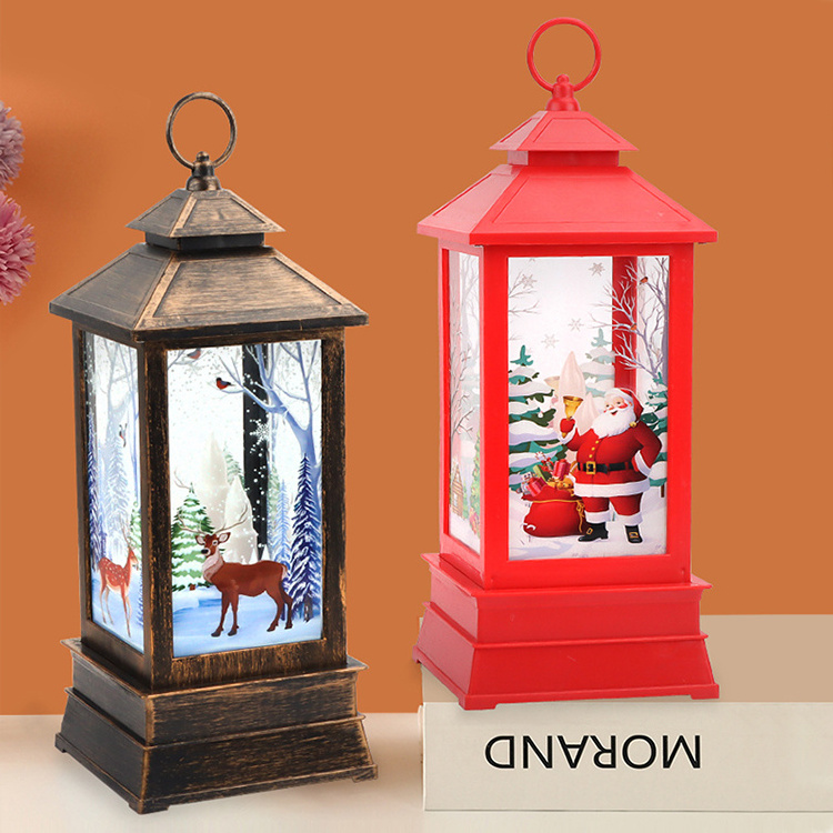 Top picks Christmas  Snowman Decoration Lantern Xmas Tree Hanging Light Home Fireplace Festival Decorative Lamp