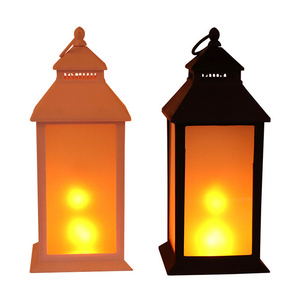 Electric Flickering Gaslight Lantern Flickering Flame Effect LED Vintage Style Decorative christmas lanterns for outdoor