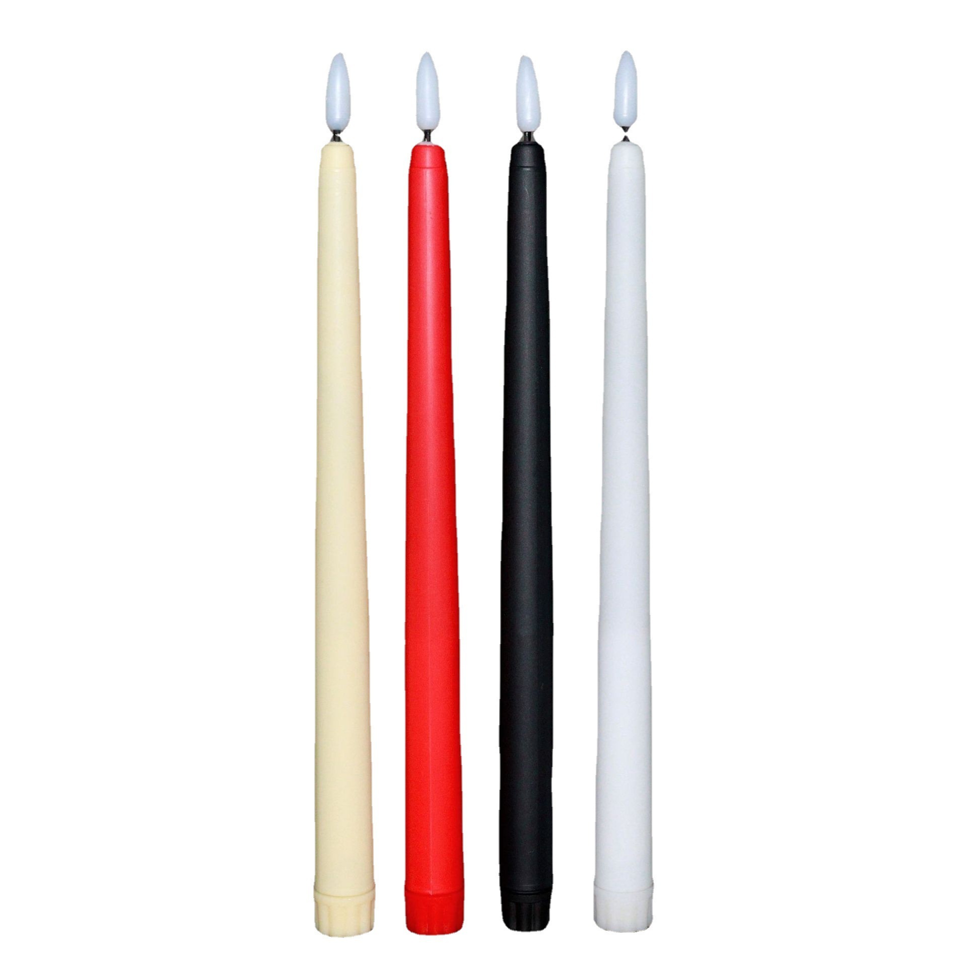 Remote Control with Timer Included Flickering LED Light Flameless Taper Candles with Remote