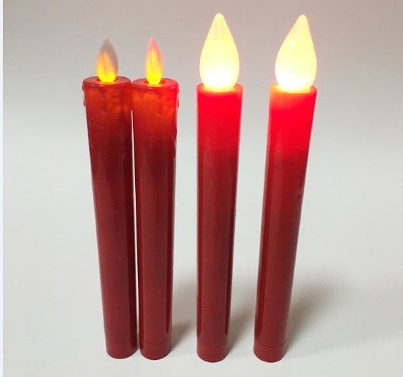 Hot Selling Moving Wick Candle Holders tear stains LED Taper Candles With Removable Tapers Pillar Candle