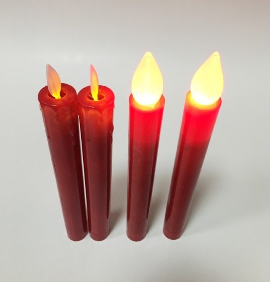 Hot Selling Moving Wick Candle Holders tear stains LED Taper Candles With Removable Tapers Pillar Candle