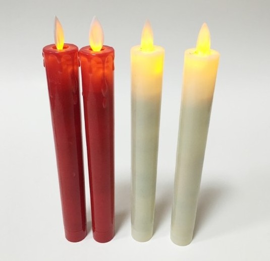 Hot Selling Moving Wick Candle Holders tear stains LED Taper Candles With Removable Tapers Pillar Candle