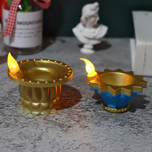 Artificial flameless Candle for Decorations for All Occasions Diwali  Led Water Sensor Diya Light