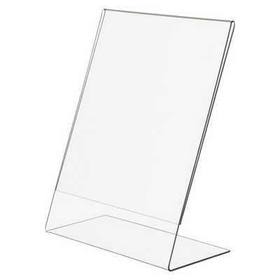 Huisen Clear Acrylic Table Slanted Menu Stand Display Sign Holder With/Without Business Card