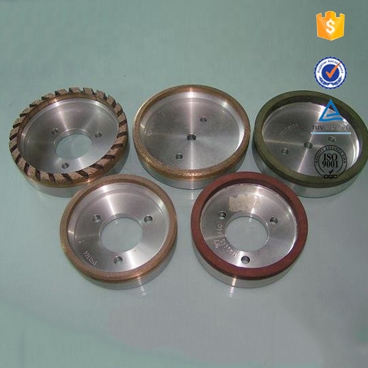 Wholesale electroplated bond stone sharpening glass round edge diamond grinding wheel