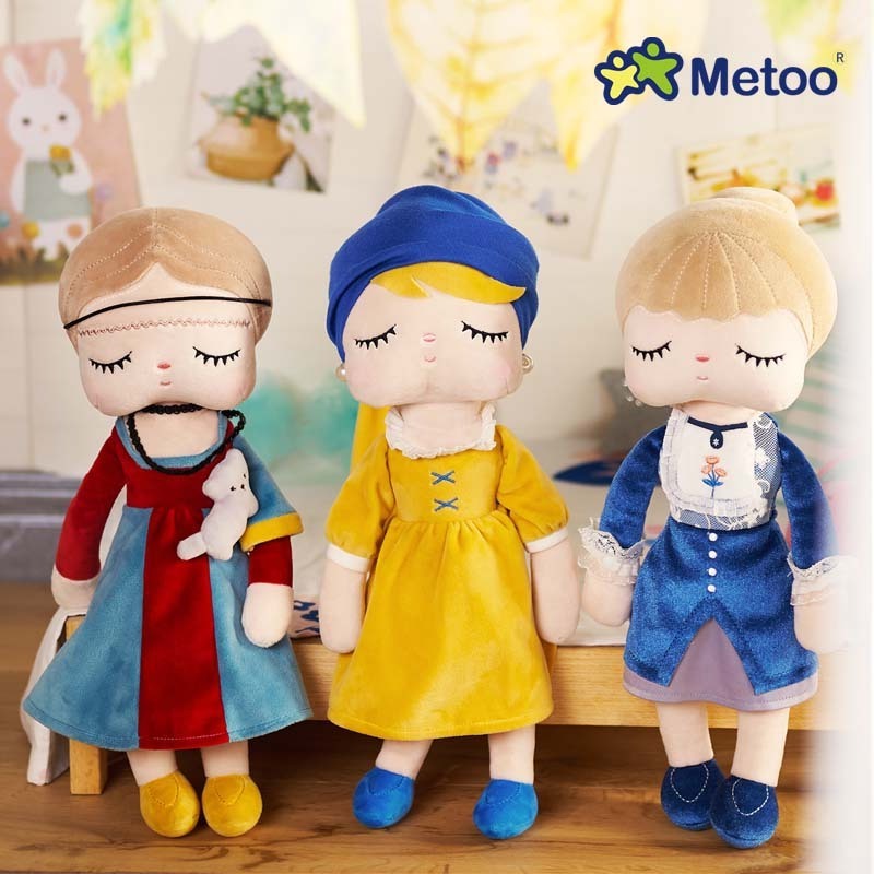 Metoo Famous Painting Angela Plush Doll Super Soft Plush Girl Doll Custom Plush Toys Doll Muneca de peluche CPC