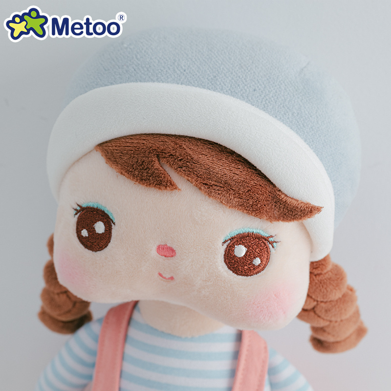 Metoo Cartoon Stuffed Plush Toys Cartoon Girls Figure Plush Dolls Exquisite Movie Stuffed Black Girl Doll Gift