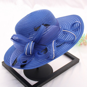 Wholesale Fashion Church Sinamay Funny Hat Designer Church Hat Lady