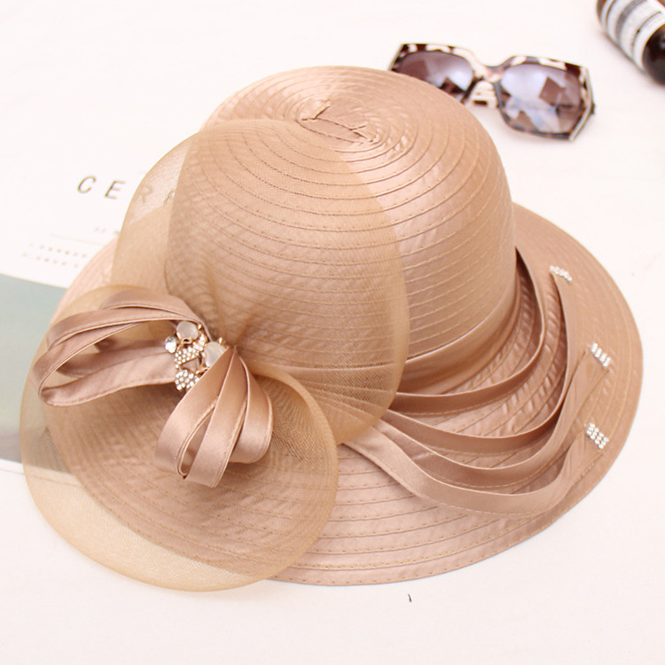 Ladies Summer Vacation Outdoor Hats Wholesale Straw Church Hat