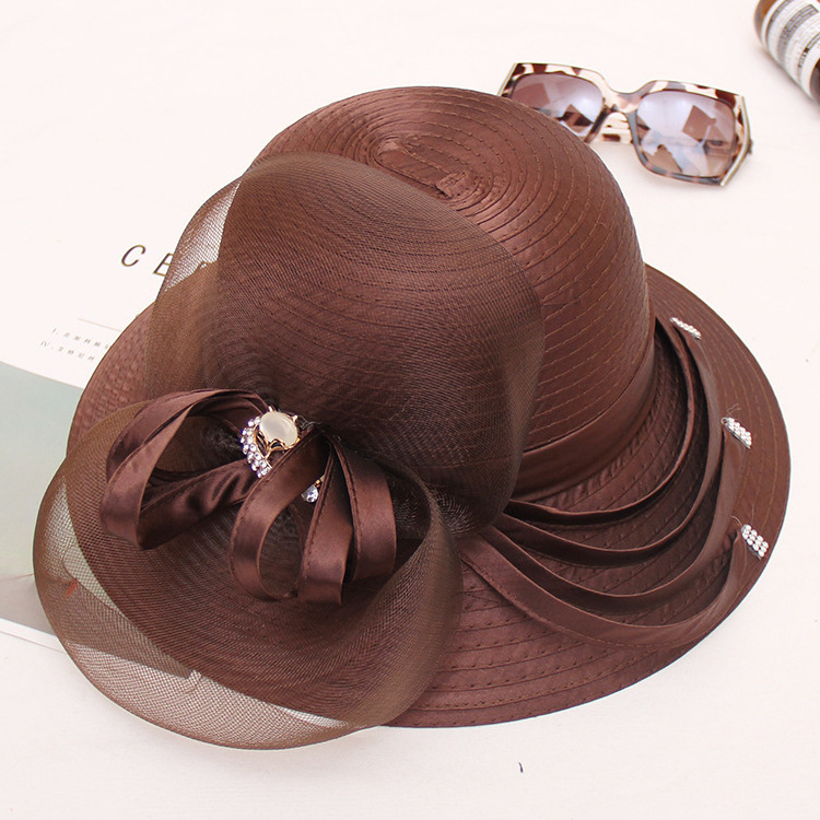 Ladies Summer Vacation Outdoor Hats Wholesale Straw Church Hat