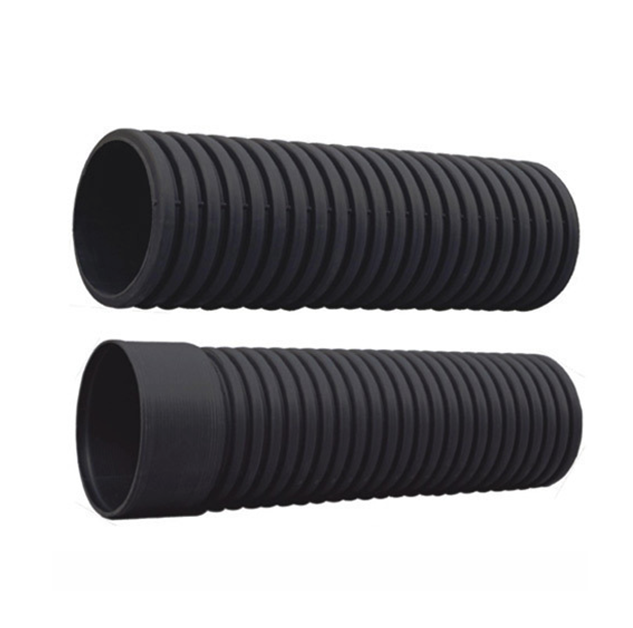 300mm 400mm 800mm Double Wall Corrugated HDPE Pipe Plastic Pipe Drain Tube PE Culvert  pipe