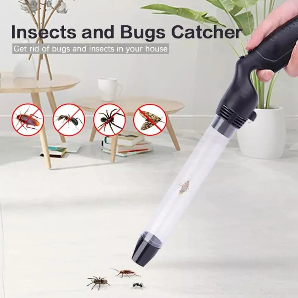 LED Insect Suction Trap Catcher Fly Bugs Insect Killer Safety Insecticidal Repellent Lamp Spider Littel Vacuum Pest Sucker