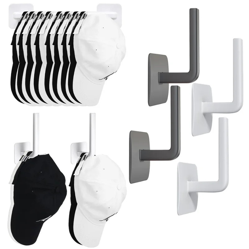 1/2 Pcs Cap Holder Hat Rack for Baseball Caps Adhesive Hat Hooks for Wall Cap Hanger Storage No Drilling Hat Display Organizer